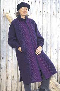ladies coat in 100% wool, lined