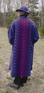 lined full length lady's coat