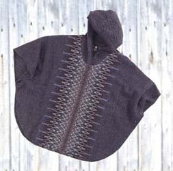 hooded wool poncho