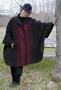 elegant wool cape